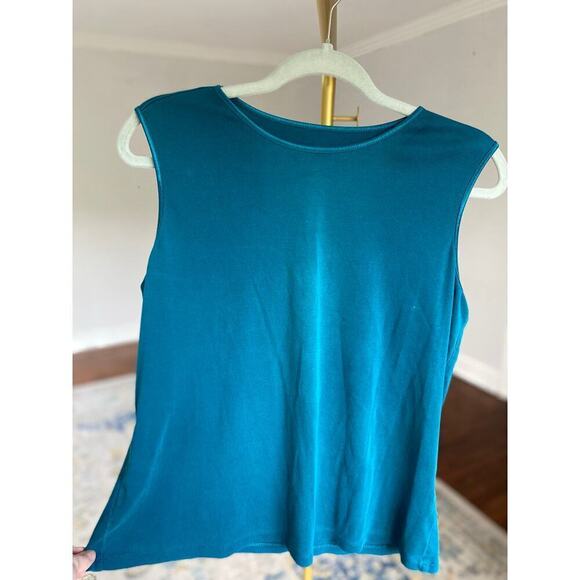 Christopher & Banks Tank Top Boho Coastalcore Coastal Grandma Beach 100 Cotton - Picture 2 of 6